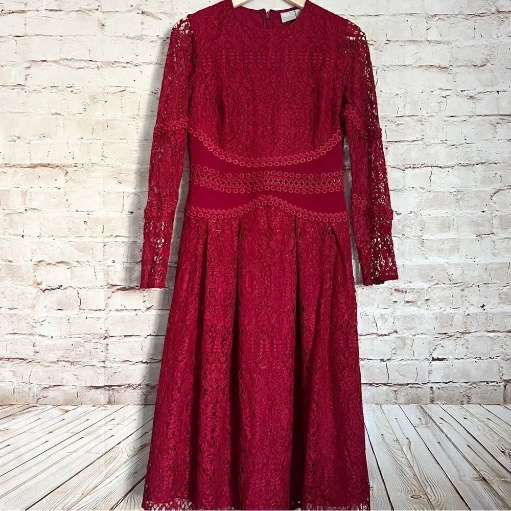 ASOS lace crochet dress long sleeve